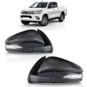 Retrovisor Hilux 2016 2017 Preto Eletrico Com Sinaleira Lado Direito