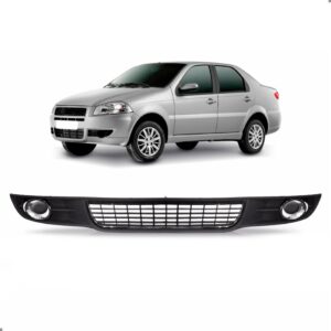 Grade Central Parachoque Siena 2008 A 2011 C/friso S/furo