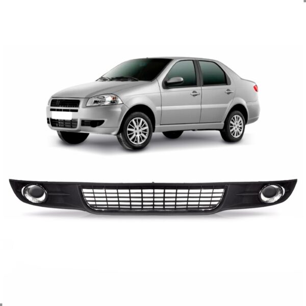 Grade Central Parachoque Siena 2008 A 2011 C/friso S/furo