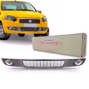 Grade Inferior Para Palio 2010 A 2012 Cinza C/friso Sem Furo Cinza