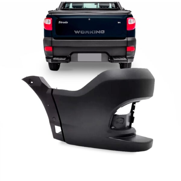 Polaina Do Parachoque Strada 2014 15 A 19 Working Trekking  Lado Esquerdo