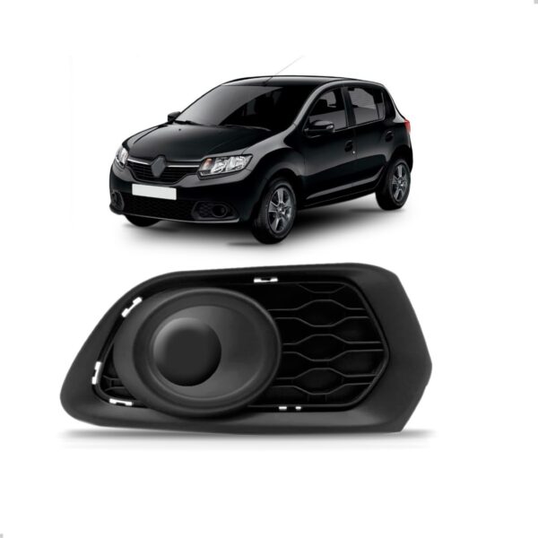 Moldura Tampa Do Milha Para Sandero 2017 2016 2015 Fechada Lado Direito/passageiro