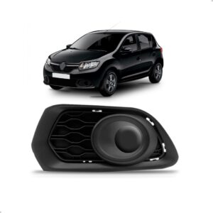 Moldura Tampa Do Milha Para Sandero 2017 2016 2015 Fechada Lado Esquerdo/motorista