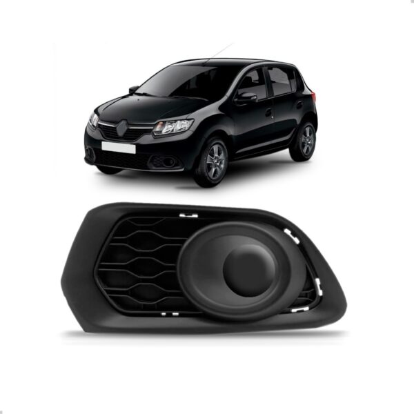 Moldura Tampa Do Milha Para Sandero 2017 2016 2015 Fechada Lado Esquerdo/motorista