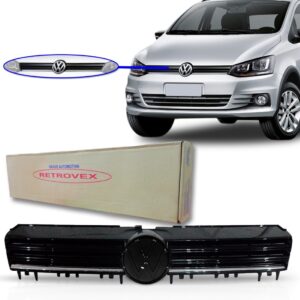 Grade Fox Spacefox 2015 2016 2017 Superior C/ Friso Cromado Preto