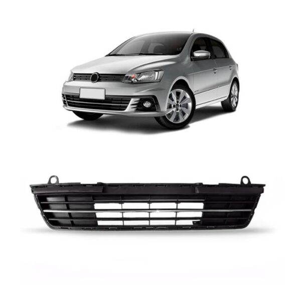 Grade Gol G7 2016 2017 2018 Inferior Central Friso Cromado Preto