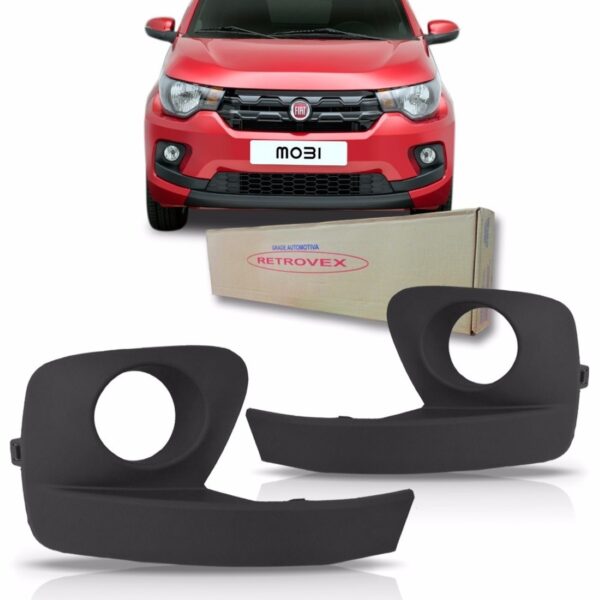 Aro Milha  Para Mobi 2014 A 2016 Preta C/furo Le Dianteira Direita