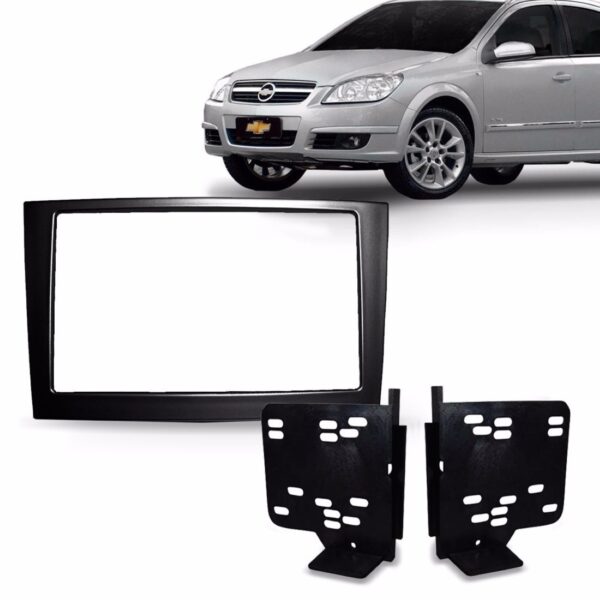 Moldura Dvd 2din Vectra Corsa Montana Meriva - Preto