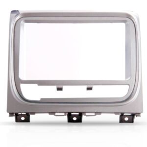 Moldura Painel Dvd Prata Para Palio 2 Din Siena Strada Idea