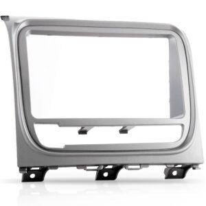 Moldura Painel Dvd Prata Para Palio 2 Din Siena Strada Idea