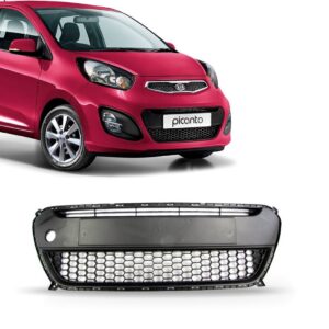Tela Frontal Picanto 11 2012 13 Inferior Parachoque Central Preto
