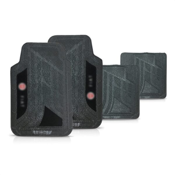 Tapete Para Fiat Mobi Todos Modelos Pvc Logo Bordado Preto