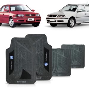 Tapete Todos Modelos Pvc Logo Bordado Preto