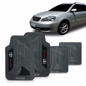 Tapete Para Corolla Cross Todos Modelos Pvc Logo Bordado Preto
