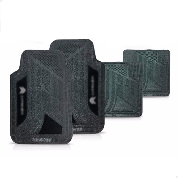 Tapete Para Citroen C4 Lounge Pvc Logo Bordado Grafite