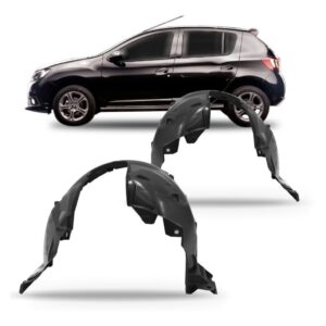 Protetor Caixa De Roda Dianteiro Sandero Logan 2014 Até 2024 Lado Direito