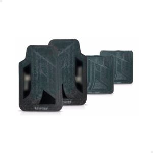 Jogo Tapete Mix Pvc Carpete Jeep Grand Cherokee Logo Bordado Preto