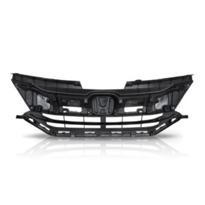 Grade Radiador Para Honda City 2016 A 2017 Com Friso Cromado Preto