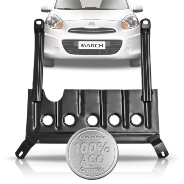 Protetor Carter March Versa 2015 A 2020 Peito Aço Reforçado