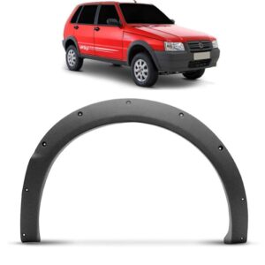 Alargador Moldura Paralama Dianteiro Uno Way Preto 2004 A 12 Lado Direito