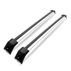 Travessa Rack Teto Jeep Compass 2017 2018 Alumínio Prata Prateado