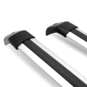 Travessa Rack Teto Jeep Compass 2017 2018 Alumínio Prata Prateado