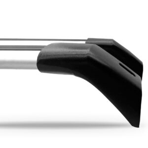 Travessa Rack Teto Jeep Compass 2017 2018 Alumínio Prata Prateado