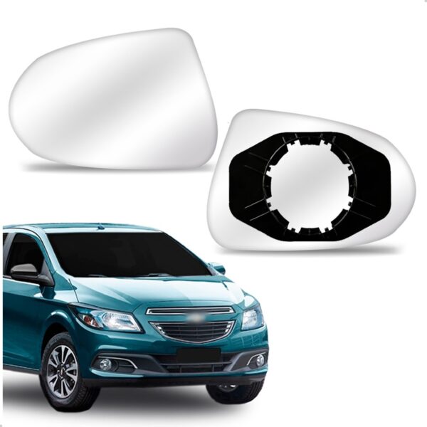 Lente Espelho Retrovisor Onix/prisma 2012 A 2017 C/ Base Ld