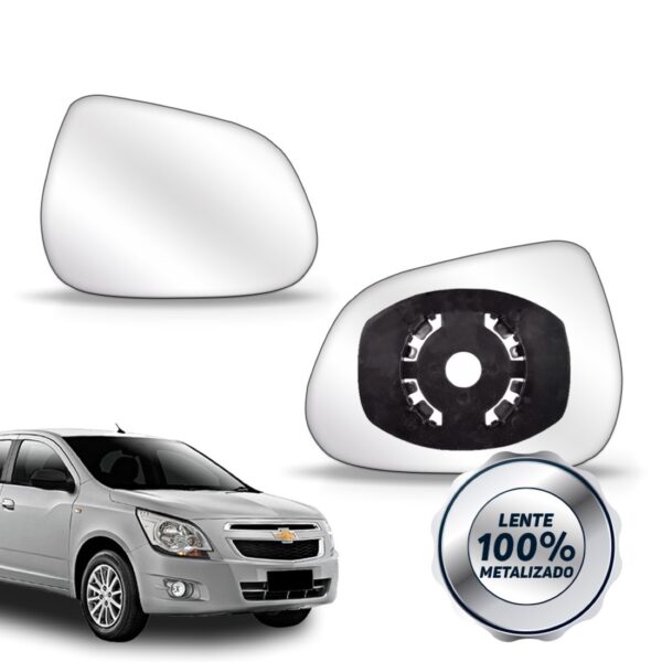 Espelho Do Retrovisor Cobalt 2012 A 2017 Convexo C/ Base Le Esquerdo