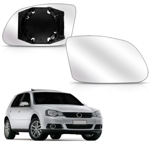 Lente Retrovisor Golf 2008 A 2017 Polo 2010 A 2017 C/base Direito