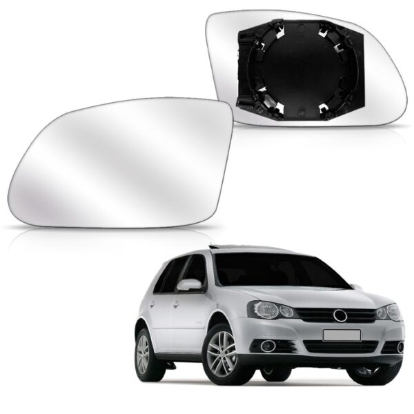 Lente Retrovisor Golf 2008 A 2017 Polo 2010 A 2017 C/base Esquerdo