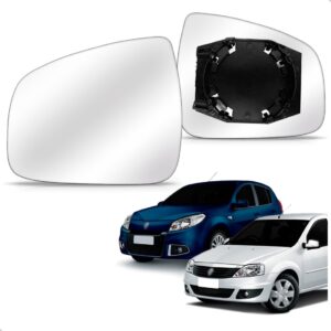 Lente Do Retrovisor Logan/sandero 2009 2010 A 2013 C/base Ld Esquerdo