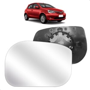Lente Retrovisor Para Toyota Etios 2012 A 2013 Com Base Lado Direito