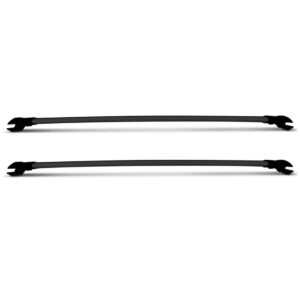 Rack Teto Travessa Slim Fiat Doblo Todos Almunínio Preto Preto