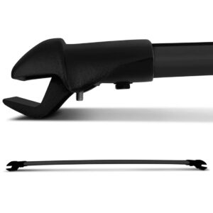 Rack Teto Travessa Slim Fiat Doblo Todos Almunínio Preto Preto