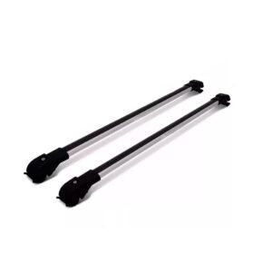 Travessa Teto Chevrolet Spin Rack Slim Prata Em Aluminio Preto