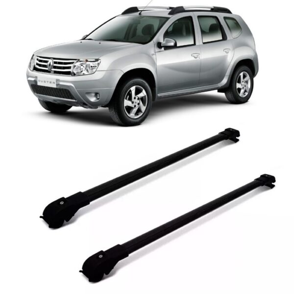 Travessa De Teto Renault Duster 12 A 15 Aluminio Slim Preto Preto
