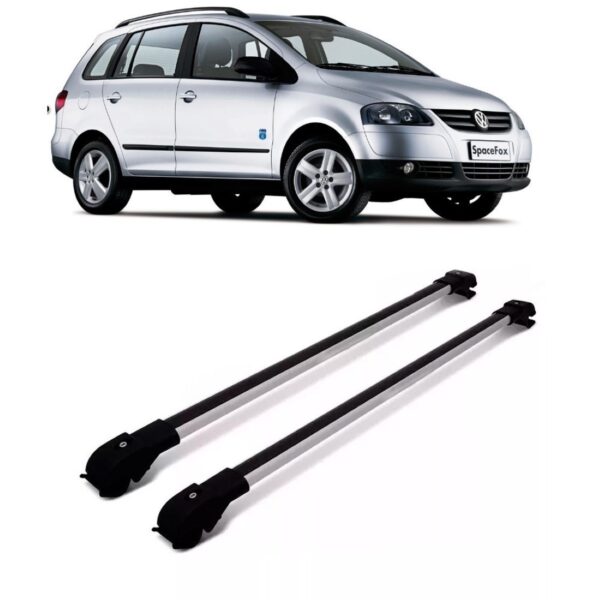 Travessa Rack De Teto Spacefox 2005 A 2017 Slim Prata 45kg Prata