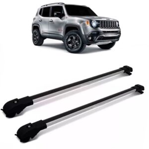 Travessa De Teto Jeep Renegade 15 A 18 Aluminio Slim Prata Prateado