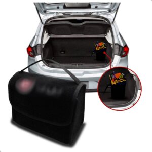 Bolsa Fiat 500 Multiuso Carpete Organizador De Porta Malas Preto