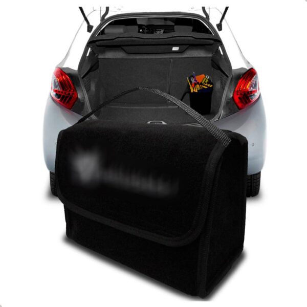 Bolsa Organizadora Porta Malas Peugeot 208 Multiuso Carpete Preto
