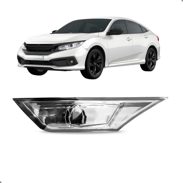 Lanterna Pisca Lateral Para Civic 2017 2018 A 2021 Cristal Esquerdo Motorista