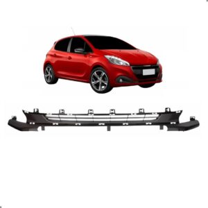 Grade Inferior Parachoque Para Peugeot 208 2017 A 2020 Grade Central