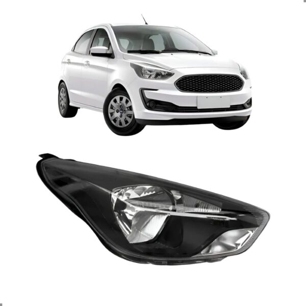 Farol Black Manual Para Ka 2019 2020 2021 2022 Esquerdo/motorista