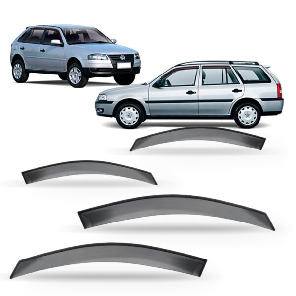 Jogo Calha Chuva Gol Parati G2 G3 G4 1995 À 2012 4 Portas Fumê