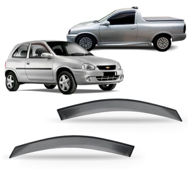 Jogo Calha Chuva Corsa 94/02 Pick-up Corsa 97/03 2 Portas Fumê