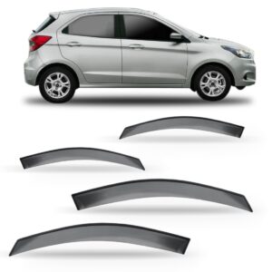 Calha De Chuva Novo Ka Hatch E Sedan 2014 A 2021 4portas Fumê