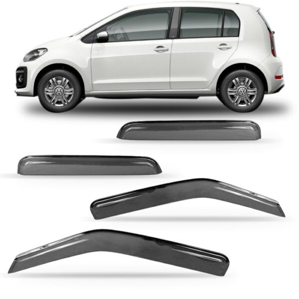 Calha Defletor De Chuva Vw Up 2016 À 2018 4 Portas Fumê