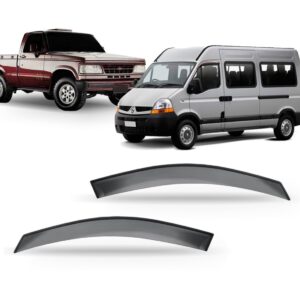 Calha Defletor De Chuva Para Renault Master 14 A 18 Acrílico Fumê