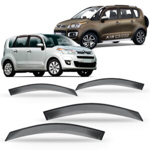 Calha Defletor De Chuva Para Citroen Aircross 2011/ Acrílico Fumê